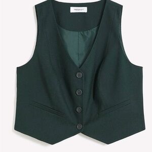 New Tuxedo Vest- dark green by Addition Elle 💚